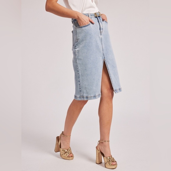 GENERATION LOVE NWT Luanne Denim Skirt SZ 26 - Picture 2 of 7